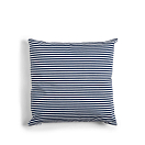 Декоративная подушка Капок / темно-синий / тонкие полоски