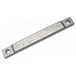 Tecnoseal 2626335 Verado 350HP 4T Цинковая пластина Анод  Silver 195 x 24 x 12 mm 