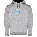 Купить Kruskis SU1067055802S240 Толстовка с капюшоном Stella Fish Two-Colour Серый Heather Grey / Black 2XL 7ft.ru в интернет магазине Семь Футов