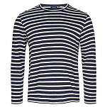 Sea ranch 20-7-300-4017-L Футболка с длинным рукавом Hugo Бежевый Sr Navy / Ecru L