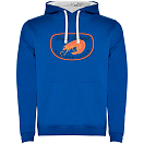 Купить Kruskis SU1067030501C073 Толстовка с капюшоном Fresh Shrimp Two-Colour Голубой Royal Blue / White L 7ft.ru в интернет магазине Семь Футов