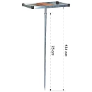 Купить Expert predator 11703 Телескопический лоток с шипами Голубой Silver 7ft.ru в интернет магазине Семь Футов