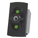 Купить Pros 10418092 Push On-Off-On Черный  Green (24V DC) Double Pole  7ft.ru в интернет магазине Семь Футов