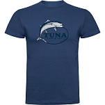 Kruskis CA65500386C065 Футболка с коротким рукавом Tuna Fishing Club Голубой Denim Blue L