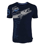 Hotspot design 010000902 Футболка с коротким рукавом Fishing Mania Barracuda Голубой Black M