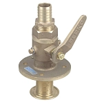 Perko 9-0835005PLB Seacock Прямой соединительный клапан Золотистый Grey 3/4´´