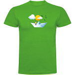 Kruskis CA65500183K199 Футболка с коротким рукавом Paper Boat Зеленый Green S