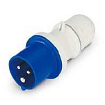 Plastimo 422192 IP44 16A 220V Однофазная прямая вилка Blue / White
