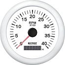 Купить Recmar RECKY07306 0-4000 RPM Тахометр Белая  White 100 mm  7ft.ru в интернет магазине Семь Футов
