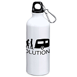 Kruskis MD4049S101S128 Evolution Caravanning 800ml Алюминиевая бутылка Бесцветный White