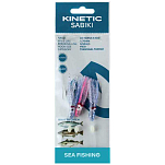 Kinetic F117-124-045 Sabiki Octopus Рыболовное Перо Бесцветный Blue / Pink 3/0 