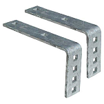 Tiedown engineering 241-81231 Brackets for Polyethylene Fender Серый Grey Small 