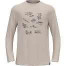 Купить Odlo 554622-10697-M Базовый слой с длинным рукавом Merino 200 Tourist Бежевый Silver Cloud M 7ft.ru в интернет магазине Семь Футов