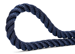 GLEISTEIN 245140355 GeoTWIST POLYESTER - Трехниточный швартовочный трос / темно-синий / Веревка-Ø: 14 мм 16218-bvs