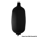 FENDERTEX C84 inflatable fender black Osculati 33.301.03