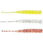 Mustad AJW-PLU-2-007-15 Aji Plu-Plu Мягкая приманка 50 mm Золотистый White Glow Glitter