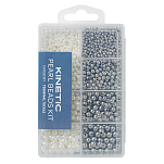 Kinetic F185-157-275 Набор бус Серебристый  Pearl / Silver