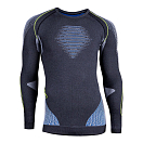 Купить UYN U100013-G976-XXL Базовый слой с длинным рукавом Evolutyon Серый Anthracite Melange / Blue / Yellow 2XL 7ft.ru в интернет магазине Семь Футов