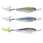 Live target FSDJ80SK201 Flutter Sardine Jigging Ложка 80 mm 42g Silver / Blue