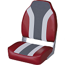 Купить Wise seating 144-8WD1062LS933 High Back Fold Down Сиденье Фишгин Серый Red / Gray / Charcoal 7ft.ru в интернет магазине Семь Футов