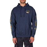 Salty crew 20335010-NVYHEA-M Толстовка с капюшоном Ahi Mount Голубой Navy Heather M