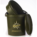 Dynamite baits 34DBDY501 Carpbucket With Inserttray Зеленый Green 11 Liters 