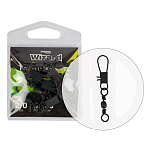 Wizard 82160130 Catfish Вертлюг С Быстрой Заменой Бесцветный Black 3/0