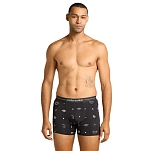 Icebreaker 0A5773124M трусы-боксёры Merino 150 Anatomica Explore More Черный Black / Aop M