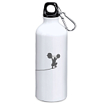 Kruskis MD4049S101S266 Shadow Train 800ml Алюминиевая бутылка Серебристый White