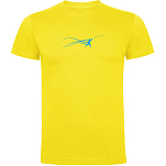 Kruskis CA65500603S240 Футболка с коротким рукавом Fish Estella Желтый Yellow 3XL