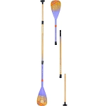 Aztron ac-p253 весла для падлбординга Phase Bamboo Carbon 2 Секции Yellow / Purple 190x20x20 185-225 cm