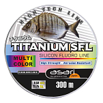 Asari LATM30018 Titanium SFL 300 m Флюорокарбон Бесцветный Multicolour 0.180 mm