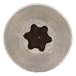 Euromarine VIXVAT0440-50 9047 A2 TX20 4.0x40/24 Винт Torx с потайной головкой 50 единицы Grey