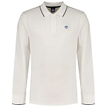 North sails 692454-0101-XXL Поло с длинным рукавомным рукавом Basic White 2XL