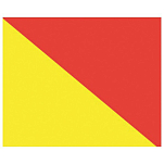Talamex 27503315 Signal O Желтый  Yellow / Red 30 x 36 cm 