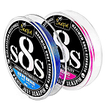 Seaspin 6079 S8S X8 Плетеный 150 m Розовый  Pink 0.100 mm 