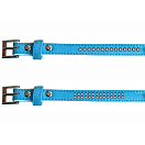 Купить Freedog FD4000354 Кожзаменитель Collar С бриллиантами Голубой Blue 25 mm x 55 cm 7ft.ru в интернет магазине Семь Футов