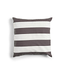 Декоративная подушка Капок / антрацит / широкие полосы