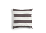 Декоративная подушка Капок / антрацит / широкие полосы