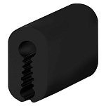 Tessilmare 6566071 20 m Отделочный профиль Бесцветный Black 3-5 mm
