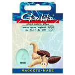 Gamakatsu 140131-00800-00020-00 Booklet Maggots 1810N Палатка Крюк 0.200 мм Серый Nickel 8 