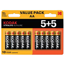 Купить Kodak 30423459 Xtralife AA LR6 Щелочные батареи 10 Единицы Черный Black / Brown 7ft.ru в интернет магазине Семь Футов