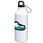 Kruskis MD4049S101S270 Mountain Carabiner 800ml Алюминиевая бутылка Серебристый White