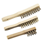 Oem marine 376015 Деревянная кисть Хабдл Золотистый Light Brown