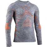 X-BIONIC EA-WT41W19M-G372-L Базовый слой с длинным рукавом Energy Accumulator 4.0 Серый Grey Melange / Orange L