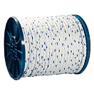 Купить Seachoice 50-47850 Premium 3 Strand Braided Nylon Rope Белая White / Blue 8 mm x 183 m  7ft.ru в интернет магазине Семь Футов