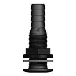 Trudesign TRU91139 3/4´´ BSP Сквозной корпус с рифленой резьбой Black 19 mm