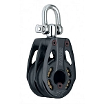 Harken 3228 57 mm Low Load Double Блокировать  Black / Silver