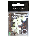Blue fox 33BFFCTF15F Круглые бусины Белая  Fluor