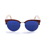 Ocean sunglasses 67001.3 поляризованные солнцезащитные очки Medano Wood Brown / Blue